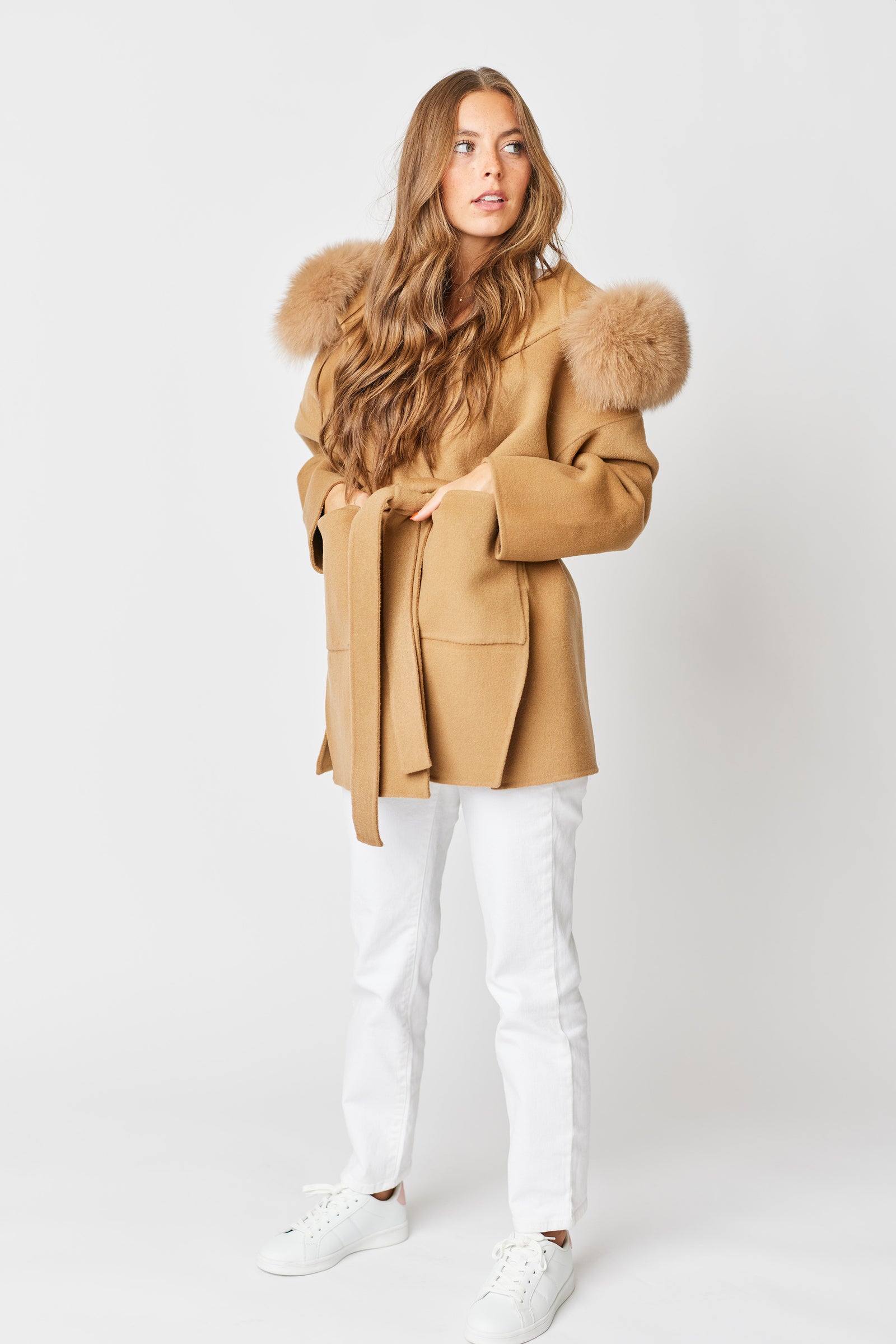 Constance Cashmere Coat - Camel – Constance The Label