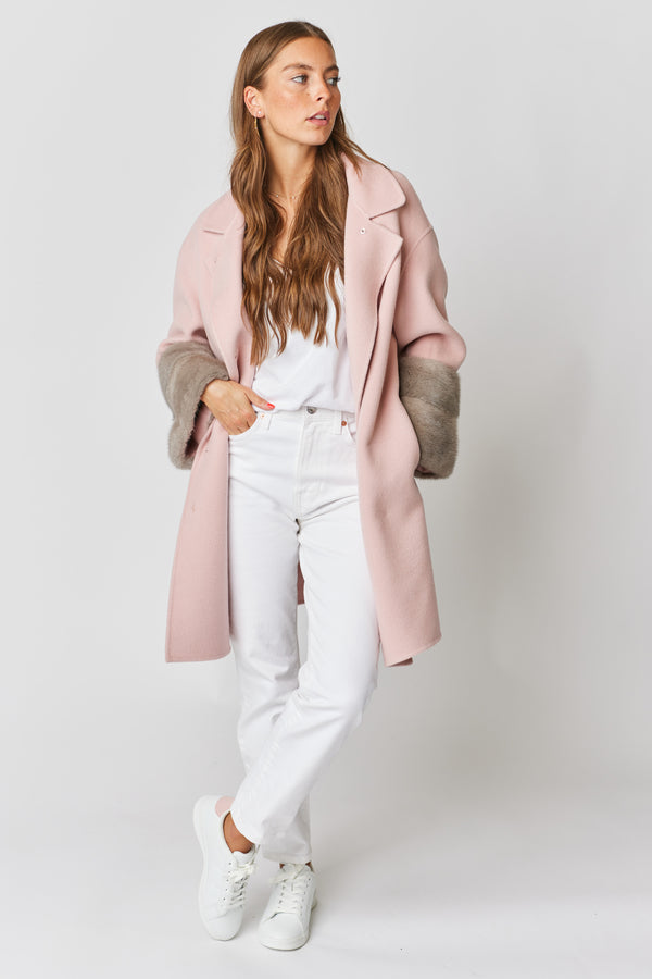 Faubourg Cashmere Coat - Pink