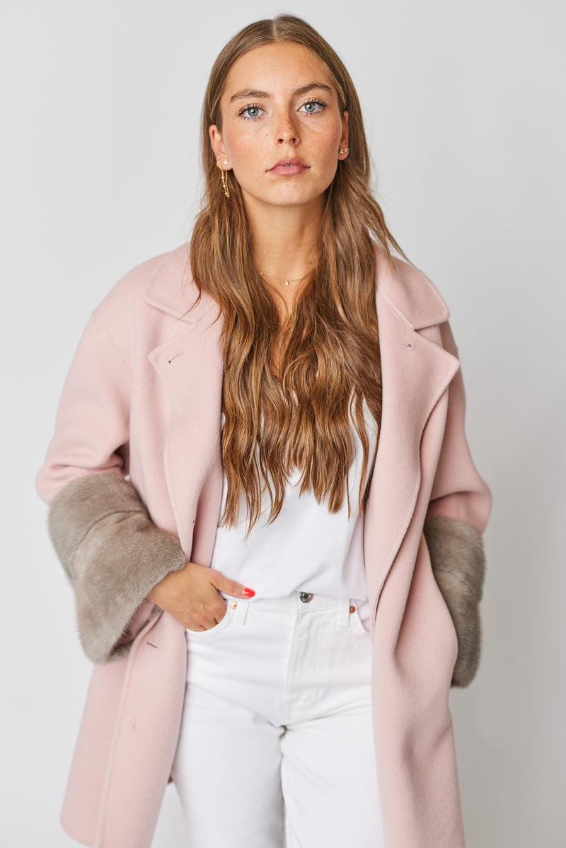 Faubourg Cashmere Coat - Pink