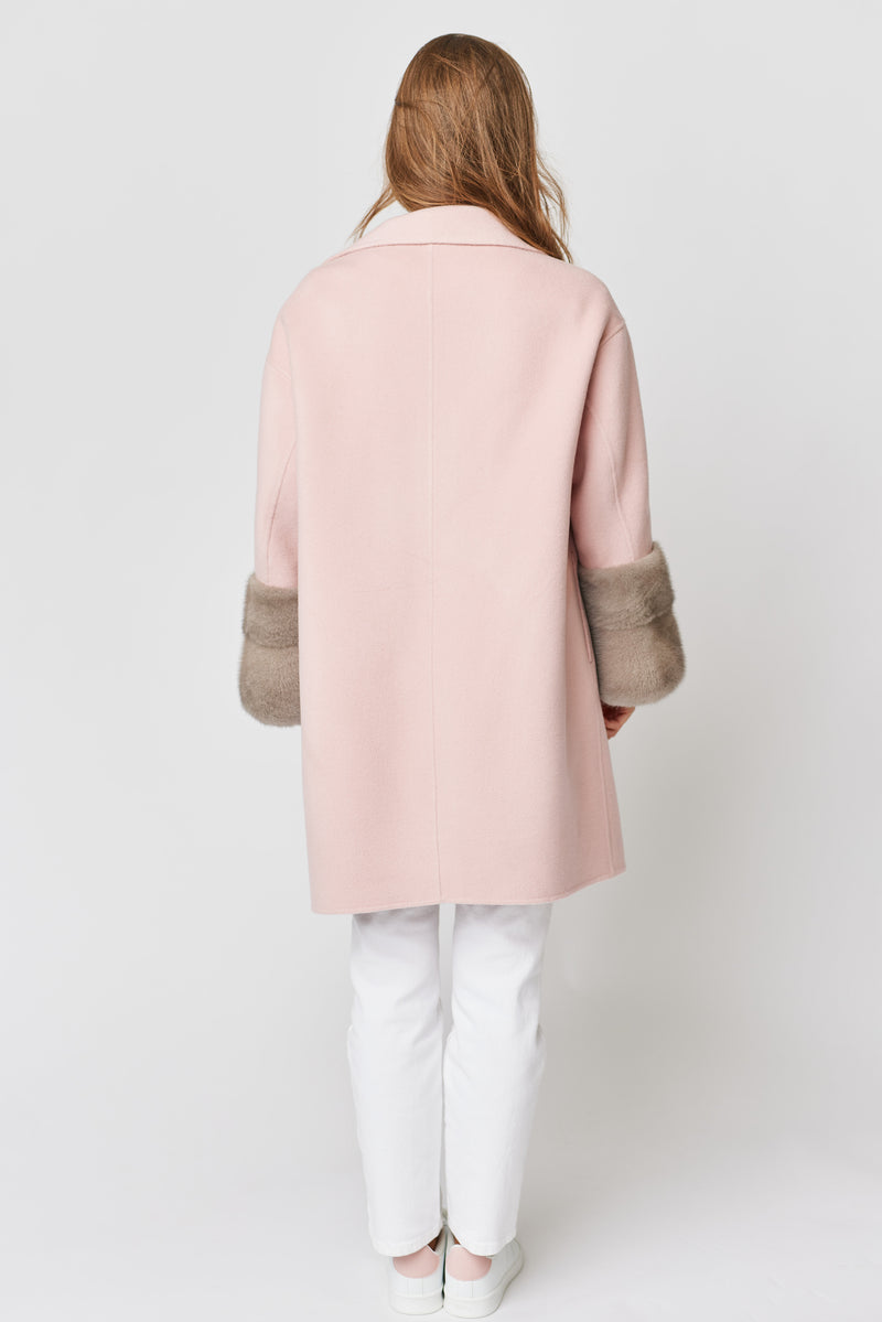 Faubourg Cashmere Coat Pink – Constance The Label
