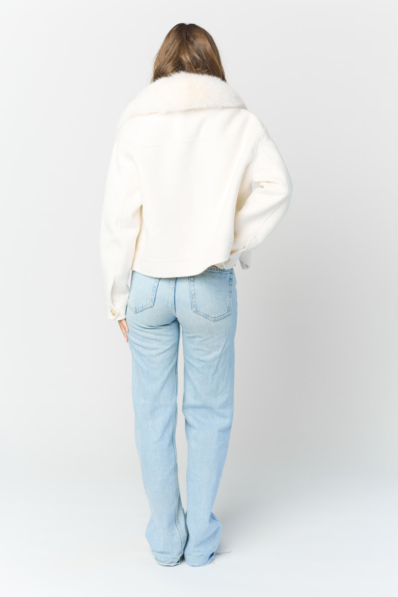 Annabel Cashmere Jacket - Ivory