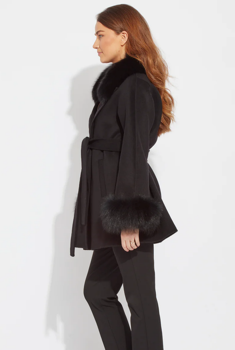 Lugano Cashmere Coat - Black