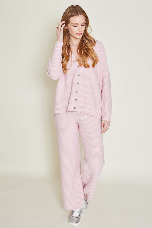 Pink Pineapple Cashmere sweater and pant Beige – Melly