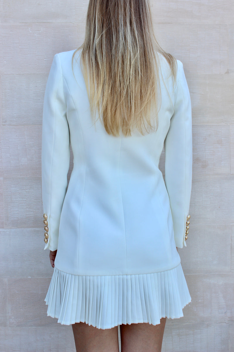 Mayfair blazer dress - white