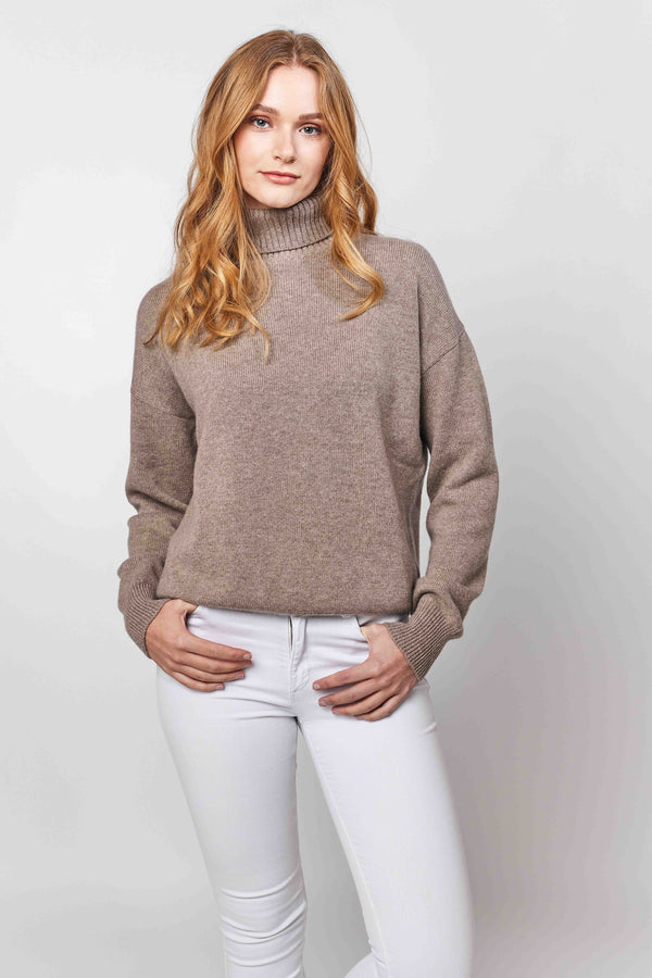 Faubourg Cashmere Sweater - Taupe