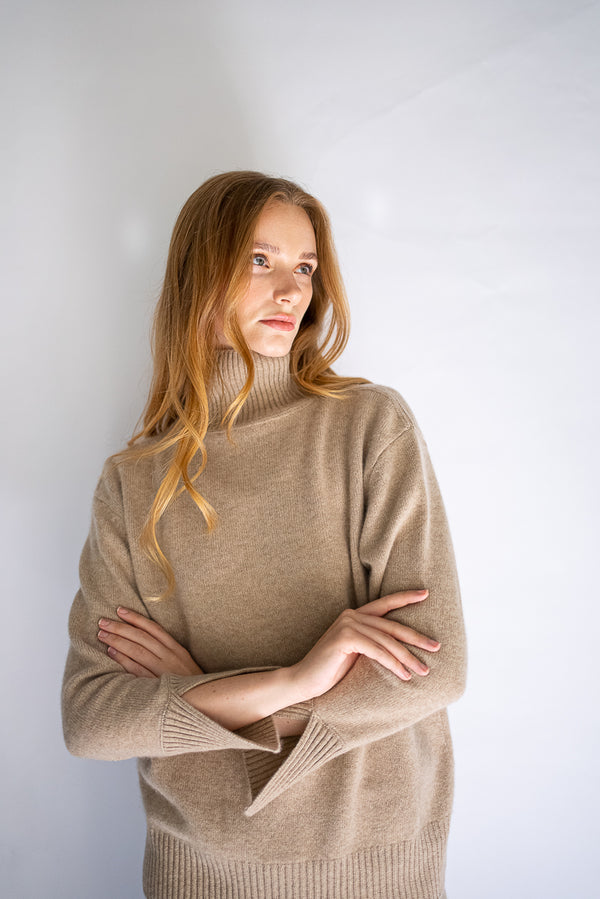 pure cashmere boyfriend turtleneck made in inner mongolia for the bets cashmere yarn