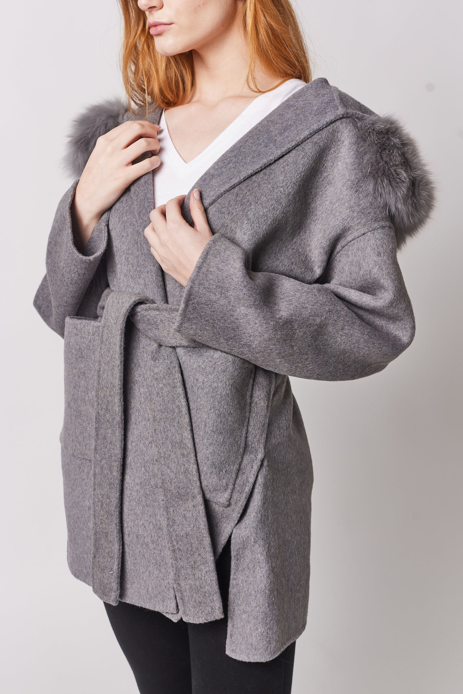 Constance Cashmere Coat Grey – Constance The Label