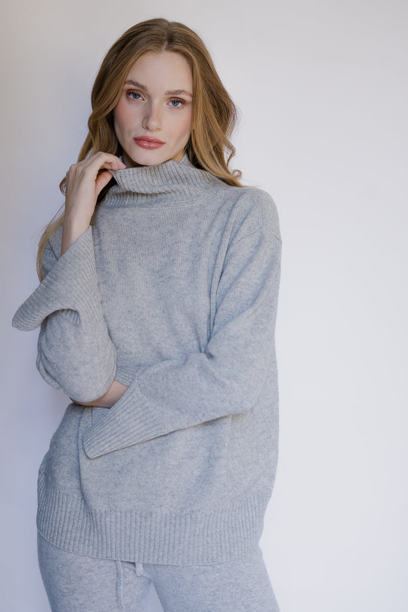 Belgravia Cashmere Sweater - Grey