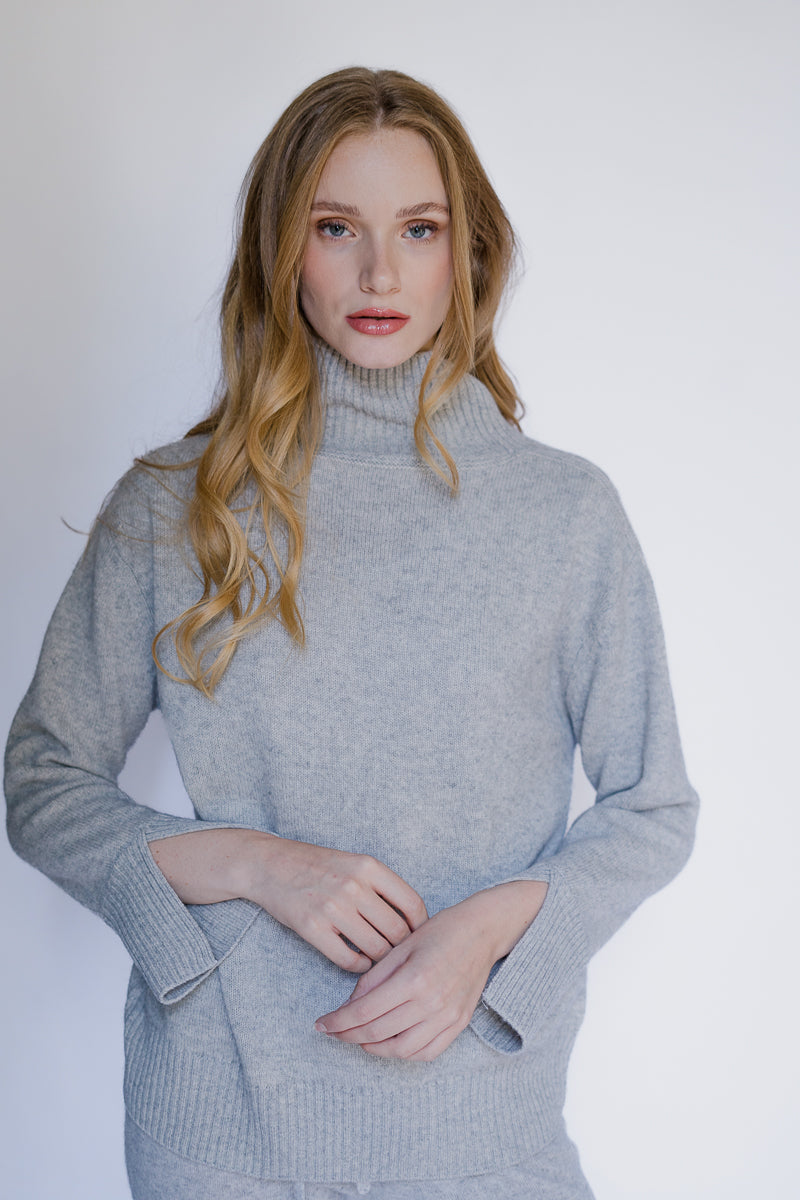 Belgravia Cashmere Sweater - Grey