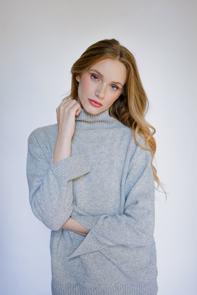 Belgravia Cashmere Sweater - Grey