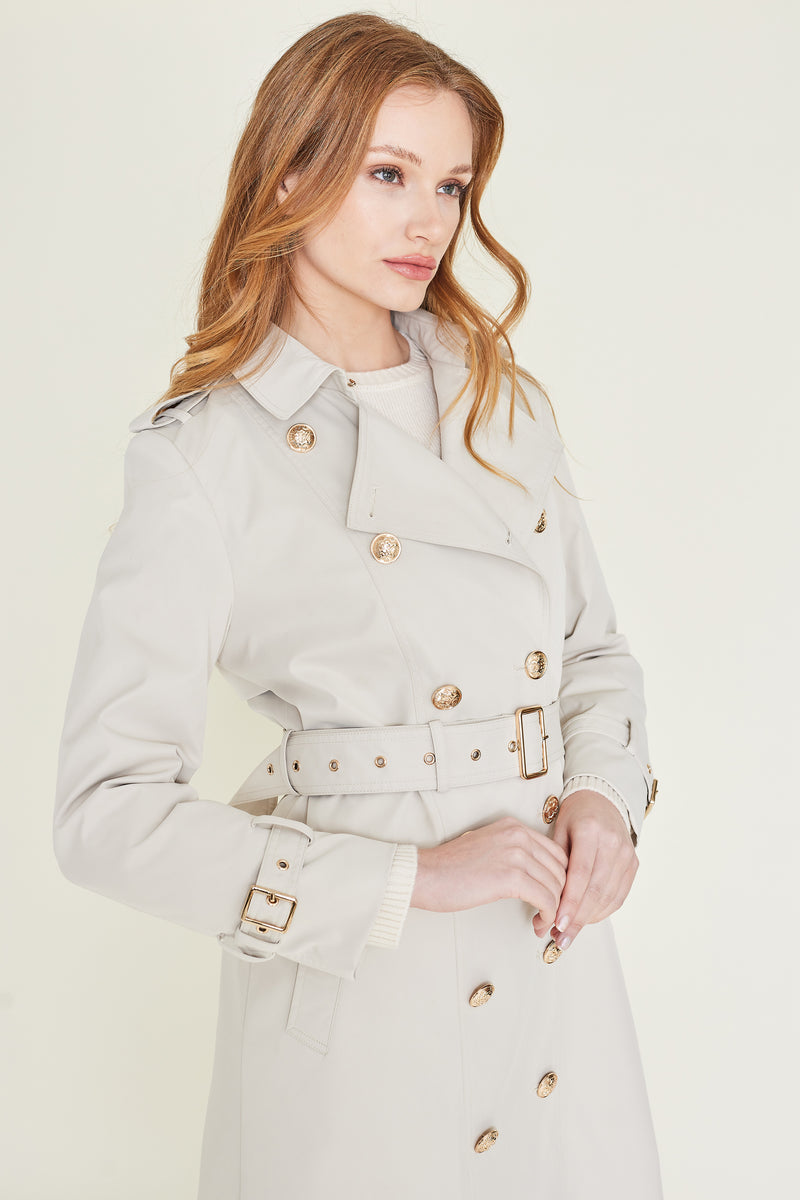 beige trench coat for women